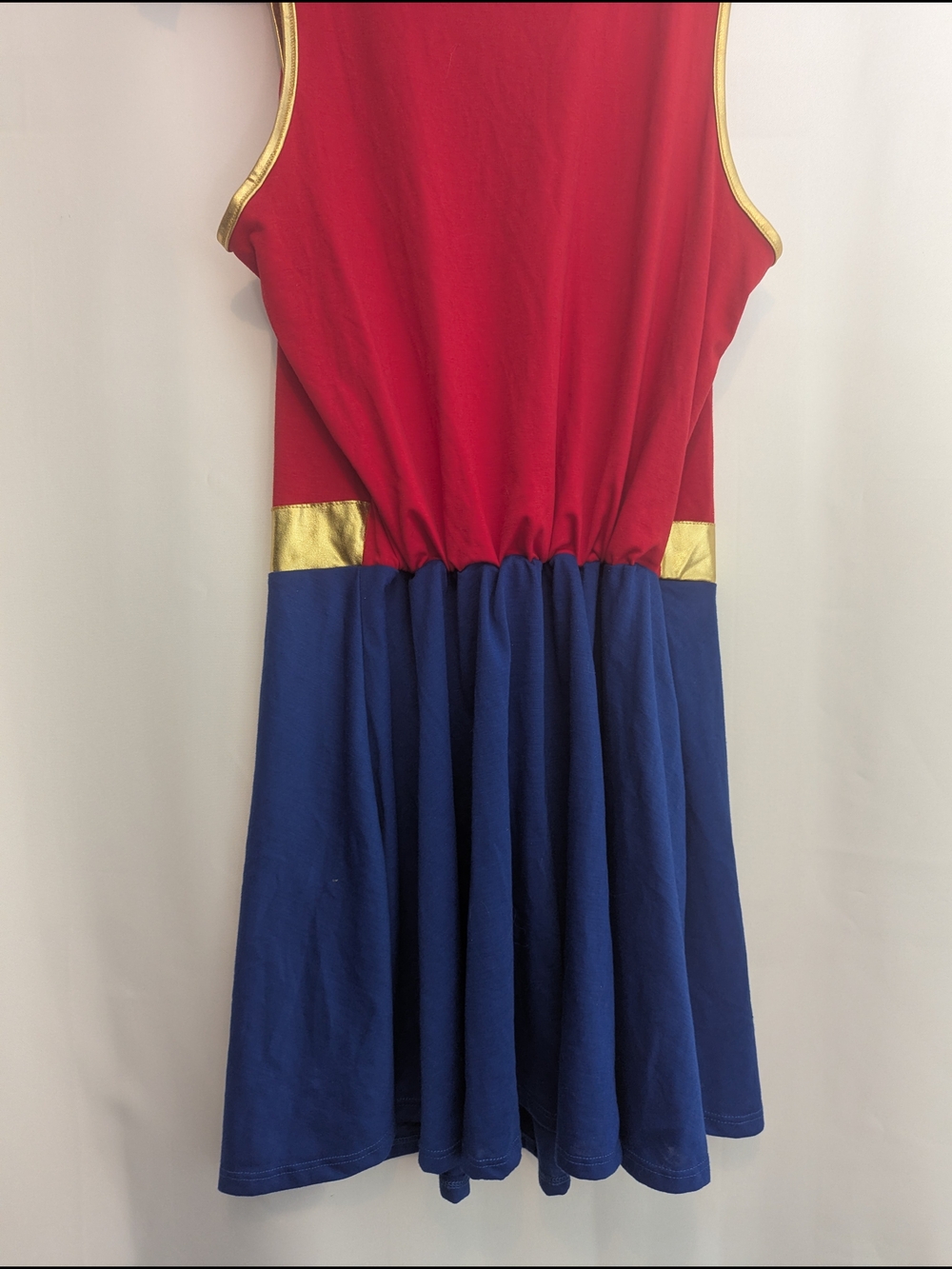 DC Comics Wonder Woman Costume Dress Detachable Blue Cape Superhero Cosplay L - Picture 2 of 6